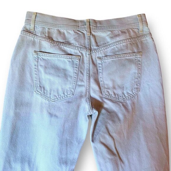 Free People Womens Maggie Jeans Sz 27 Paradise Blue Wash Straight Leg Distressed - Picture 9 of 10